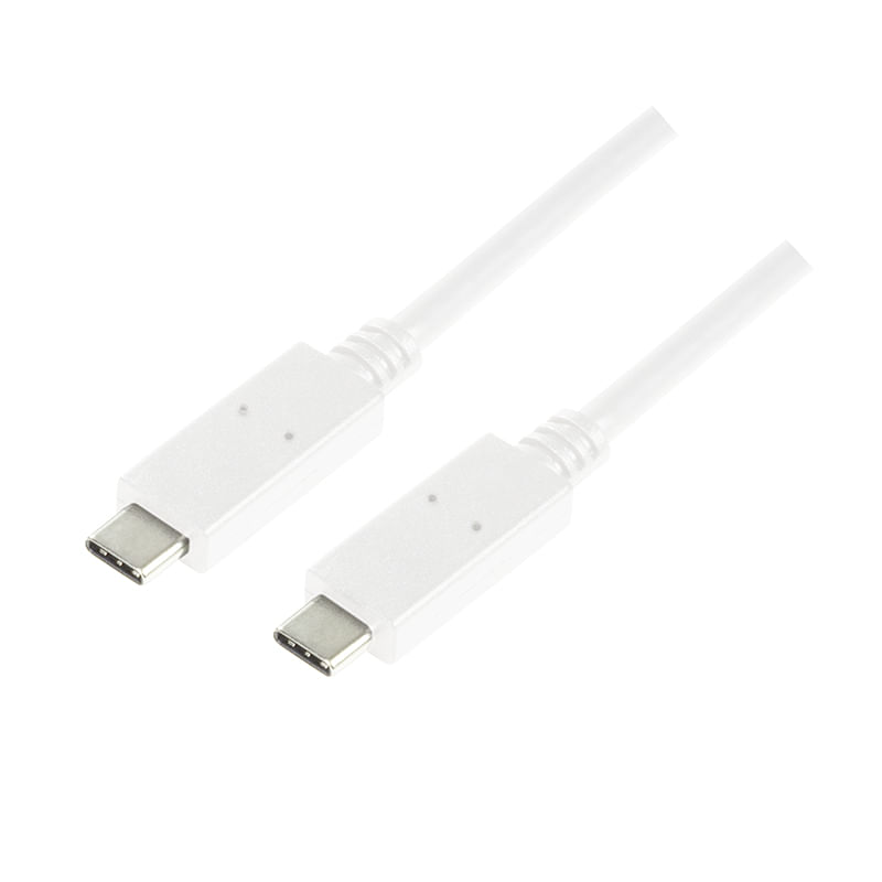 LogiLink---Cavo-USB---Da-USB-C--M--a-USB-C--M----USB-3.1-Gen-2---3-A---10-m---bianco--CU0131-