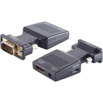 Shiverpeaks BS10-01005 adattatore per inversione del genere dei cavi VGA (D-Sub) HDMI + 3.5mm