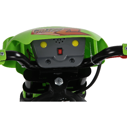 HOMCOM-Moto-Cross-Elettrica-con-Rotelle-Verde-per-Bambini-3-anni-e-piu-Batteria-6V-Velocita-2.5km-h-102-x-53-x-66cm