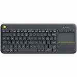 Logitech K400 Plus Tv tastiera Casa RF Wireless QWERTY Spagnolo Nero