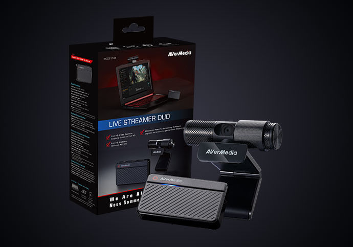 AVerMedia-BO311D-Live-Streamer-DUO-Webcam-2-MP-1920-x-1080-Pixel-USB-2.0-Nero--61BO311D00AM-