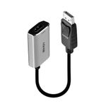 Lindy 41094 cavo e adattatore video 011 m DisplayPort HDMI Grigio (DISPLAYPORT 1.4 TO HDMI 48G ACT CON)