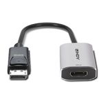 Lindy-41094-cavo-e-adattatore-video-011-m-DisplayPort-HDMI-Grigio--DISPLAYPORT-1.4-TO-HDMI-48G-ACT-CON-