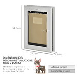 PawHut-Gattaiola-con-Sistema-di-Blocco-per-Vetro-e-Porte-per-Animali-fino-a-9kg-25.2x6.5x34.2Acm