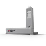 Lindy 40427 clip sicura Bloccaporte  chiave USB tipo-C Bianco 5 pz (40427 port dust cover 4 pcs - 40427 Port blocker  ke