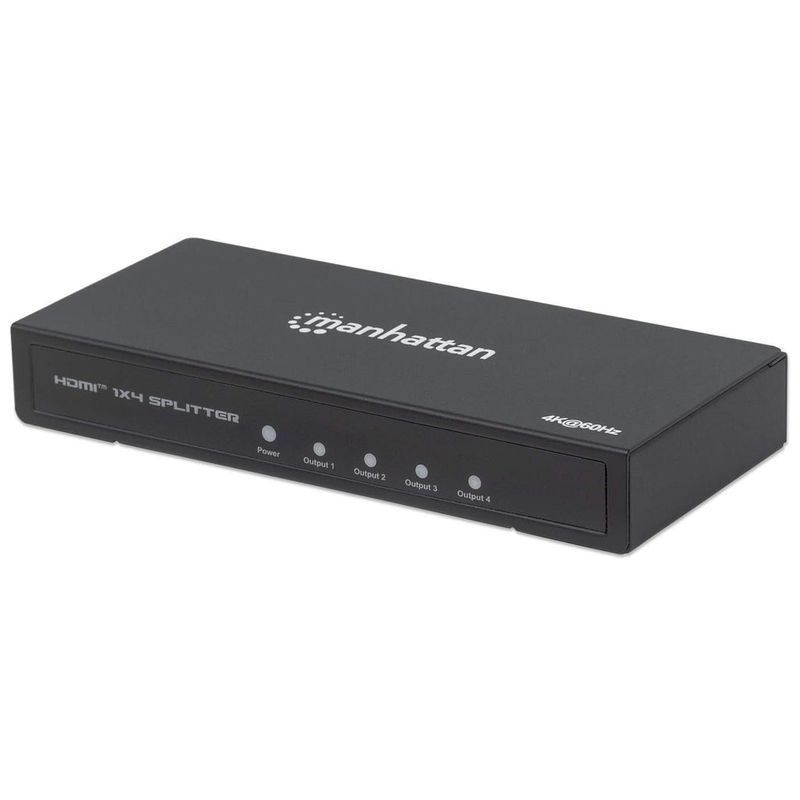 MANHATTAN-4K-Splitter-HDMI-a-4-porte-4K-60Hz-alimentato-tramite-alimentatore-nero--207805-