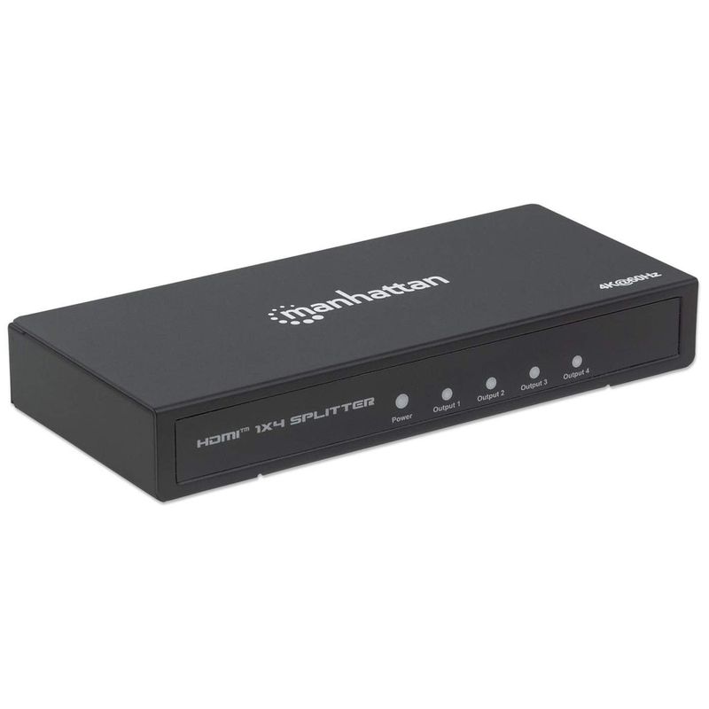 MANHATTAN-4K-Splitter-HDMI-a-4-porte-4K-60Hz-alimentato-tramite-alimentatore-nero--207805-