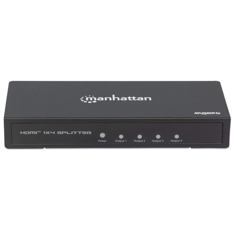 MANHATTAN-4K-Splitter-HDMI-a-4-porte-4K-60Hz-alimentato-tramite-alimentatore-nero--207805-