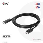 Club3D-Cavo-Displayport-1.4-To-Hdmi-4K144Hz-Or-8K60Hz-Hdr10-3M-M-M