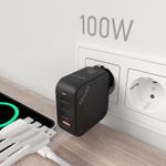 Caricabatterie-Aisens-GAN-100W---3xUSB-C-PD3.0-QC4.0---1xUSB-A-QC3.0