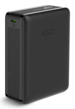 Ksix-Powerbank-Nano-20.000-mAh---Formato-tascabile---Power-Delivery---225-W---Cavo-da-USB-C-a-USB-C---Ricarica-simultanea---Colore-Nero