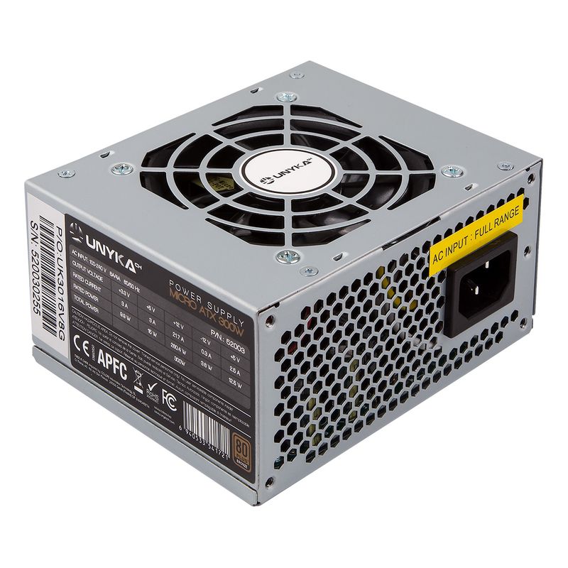 UNYKAch-SFX-300W-alimentatore-per-computer-20-4-pin-ATX-Argento