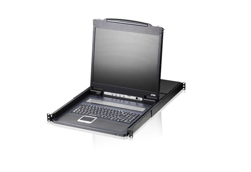 Schwarz--19--LCD-1280x102475Hz--DDC2B--PC-1-8-8x-SPHD-15-Buchsen--folgende-Kabel-sind-enthalten-2x-2L-5202U