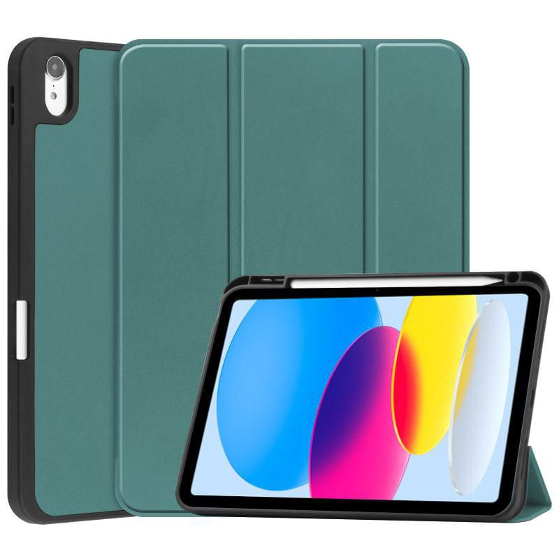 CoreParts-TABX-IP10-COVER25-custodia-per-tablet-277-cm-10.9-Custodia-flip-a-libro-Verde--Tri-fold-Caster-TPU-Cover-----D