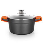 Orbegozo CDH 3020 - Casseruola in Resistente Alluminio Pressofuso - Versatilità e Sicurezza in Cucina