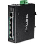 Trendnet TI-PG50 switch di rete Non gestito Gigabit Ethernet (10/100/1000) Supporto Power over Ethernet (PoE) Nero