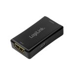 LogiLink HD0014 Bridge e ripetitore Ripetitore di rete 18000 Mbit/s Nero (HD0014)