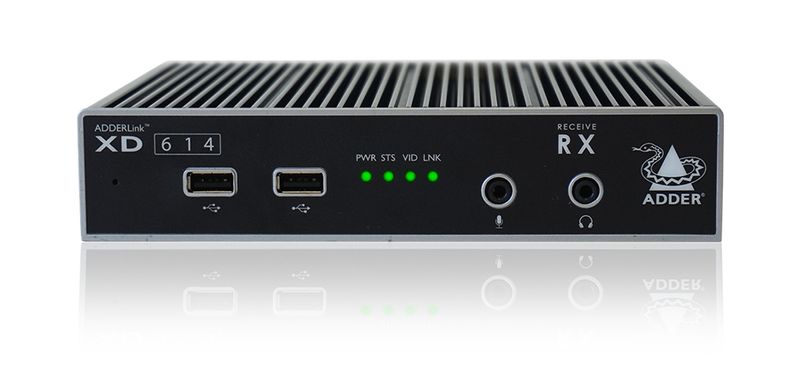 ADDER-XD614P-DP-estensore-KVM-Trasmettitore-e-ricevitore--Link-4K--HD-Quad-head-MST---Extener-DP-DVI-Extender---XD614P-D