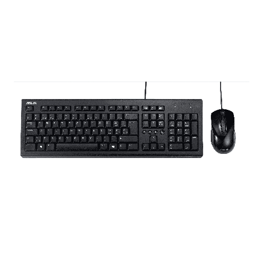 ASUS-U2000-Keyboard--Mouse-Set-tastiera-Mouse-incluso-Universale-USB-Nero