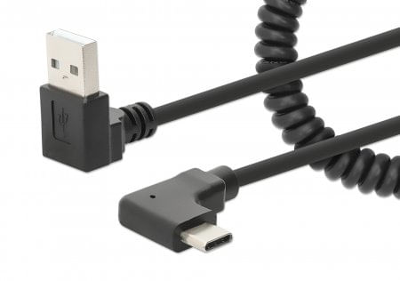 Manhattan-356220-cavo-USB-1-m-USB-A-USB-C-Nero--USB-C-TO-USB-A-CABLE-CURLY-1M----MALE-MALE-BLACK-USB-2.0-