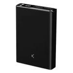 Ksix BPB10000MAG01N batteria portatile Polimeri di litio (LiPo) 10000 mAh Carica wireless Nero