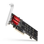 AXAGON PCEM2-ND PCIe Adapter For Two M.2 SSDs with Software Raid