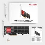 AXAGON-PCEM2-ND-PCIe-Adapter-For-Two-M.2-SSDs-with-Software-Raid