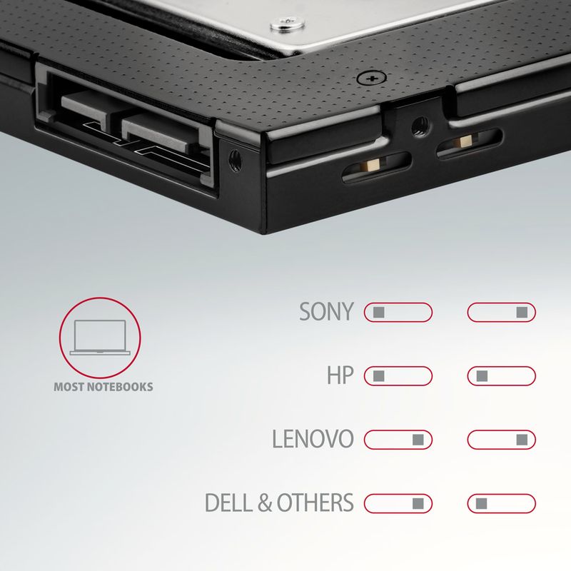 AXAGON-RSS-CD12-2.5-SSD-HDD-12.7mm-Optical-Drive-Adapter