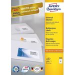 Avery 3481 etichetta autoadesiva Rettangolo Permanente Bianco 2100 pz