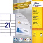 Avery-Nutzform-Etichette-Avery-70-x-41-mm-Bianco-A4--3481-