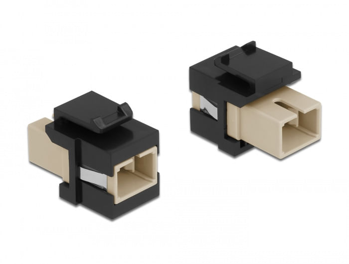 Delock-Modulo-Keystone---Accoppiatore-di-rete---SC-multimodale--W--a-SC-multimodale--W----fibra-ottica---Simplex---nero