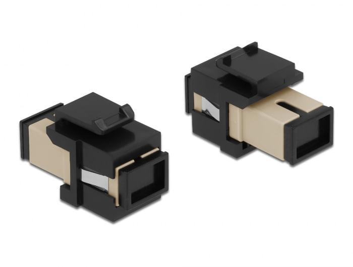 Delock-Modulo-Keystone---Accoppiatore-di-rete---SC-multimodale--W--a-SC-multimodale--W----fibra-ottica---Simplex---nero