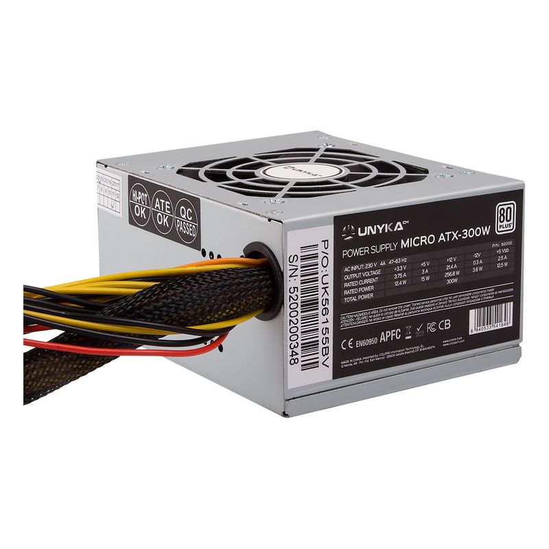 UNYKAch-SFX-300W-alimentatore-per-computer-20-4-pin-ATX-Argento