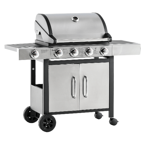 Outsunny-Barbecue-Gas-con-Coperchio-e-5-Bruciatori-da-15.2kW-e-4-Ruote-128x50x113cm