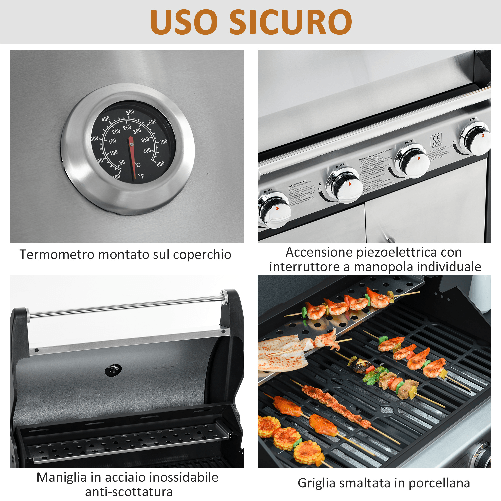 Outsunny-Barbecue-Gas-con-Coperchio-e-5-Bruciatori-da-15.2kW-e-4-Ruote-128x50x113cm
