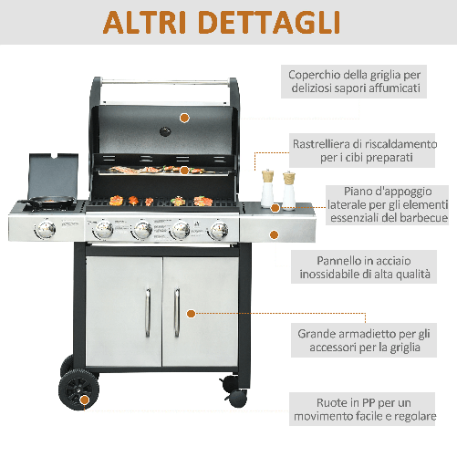 Outsunny-Barbecue-Gas-con-Coperchio-e-5-Bruciatori-da-15.2kW-e-4-Ruote-128x50x113cm