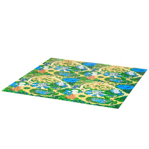 HOMCOM-Tappeto-Puzzle-per-Bambini-36-Pezzi-con-24-Bordi-in-Schiuma-EVA-Antiscivolo-Area-Coperta-3.24㎡-Fantasia-con-Natura-e-Dinosauri