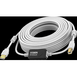 Vision TC 10MUSB/2 cavo USB 10 m USB 2.0 USB A USB B Bianco (VISION Professional installation-grade USB 2.0 active cable