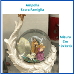 Natività presepe ampolla con acqua sacra famiglia presepio regali di natale decorazioni natalizie vintage addobbi natalizi regalo