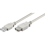 Microconnect USBAAF1 cavo USB USB 2.0 1 m USB A Grigio