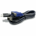 Trendnet 1.8m USB/VGA cavo per tastiera, video e mouse Nero 1,8 m