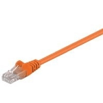 Goobay 1m 2xRJ-45 Cable cavo di rete Arancione Cat6