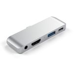 Satechi ST-TCMPHS hub di interfaccia USB 3.2 Gen 1 3.1 Gen 1 Type-C 5000 Mbit/s Argento (Satechi USB-C Mobile Pro Hub Si