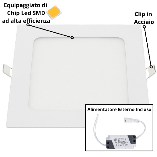 Pannello-led-incasso-20.5cm-18watt-slim-quadro-soffitto-alimentatore-incluso-----temperatura-colore-lampada-4500k-bia...