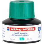 Edding MTK 25 ricarica per evidenziatori Verde 25 ml 1 pz (edding MTK 25 Bottled Refill Ink for Permanent Markers 25ml G