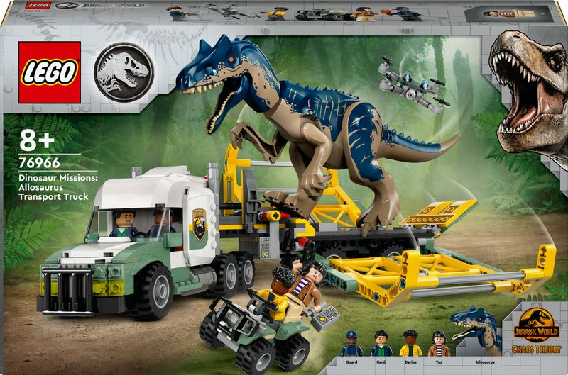 Missione-dinosauro--camion-di-trasporto-dell’allosauro---Lego-Jurassic-World-76966