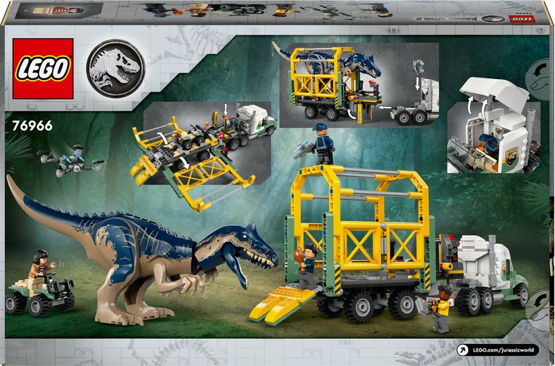 Missione-dinosauro--camion-di-trasporto-dell’allosauro---Lego-Jurassic-World-76966