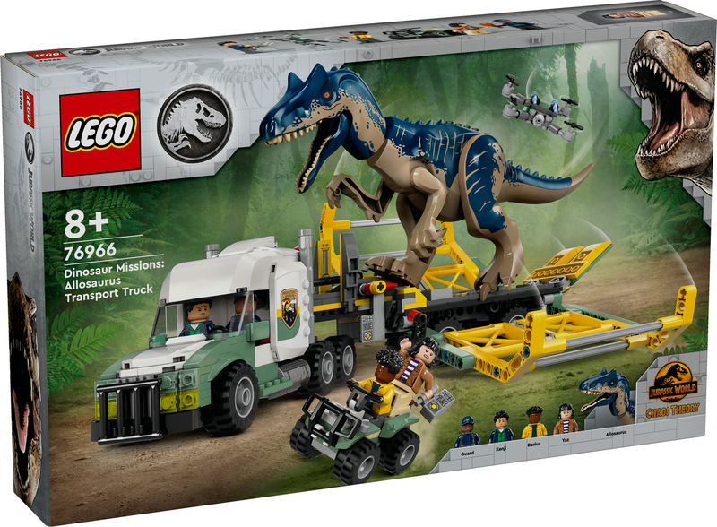 Missione-dinosauro--camion-di-trasporto-dell’allosauro---Lego-Jurassic-World-76966