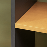 HOMCOM-Libreria-Moderna-a-5-Livelli-con-13-Ripiani-Aperti-in-Truciolato-95x25x150.5-cm-Grigia-e-color-Legno