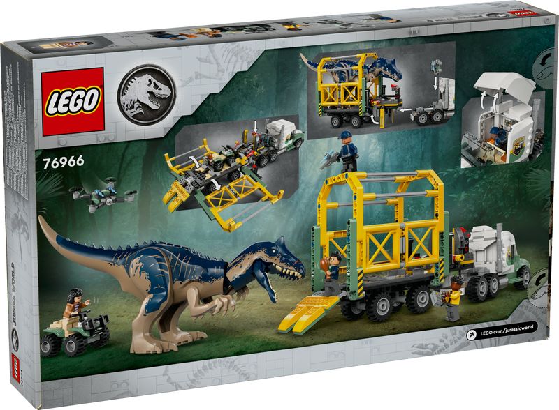 Missione-dinosauro--camion-di-trasporto-dell’allosauro---Lego-Jurassic-World-76966